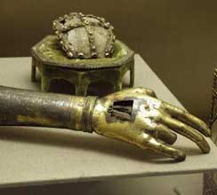 Relikwie van de arm met vinger van Johannes de Doper